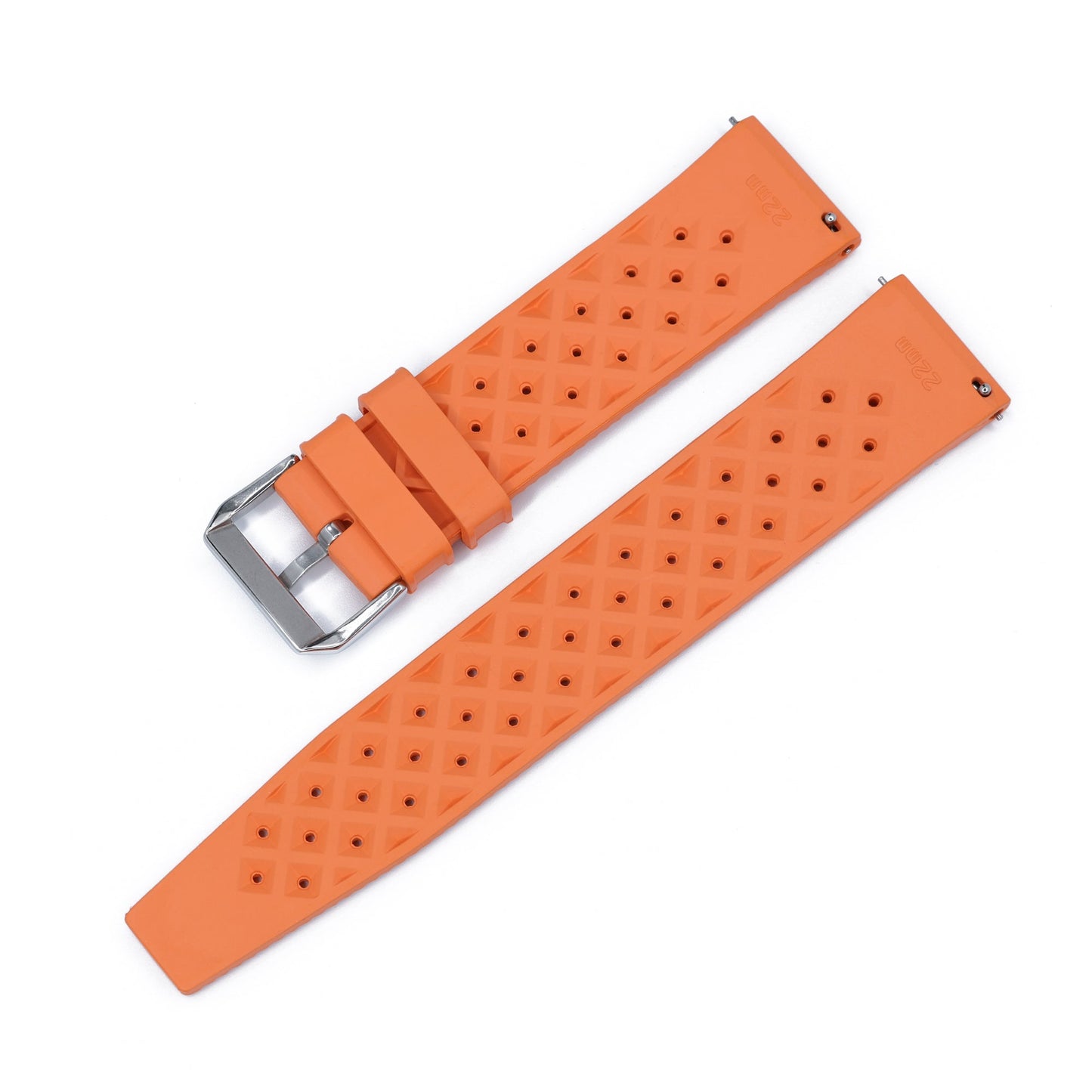 Bracelet Tropic Universel en Caoutchouc FKM Orange Braxen