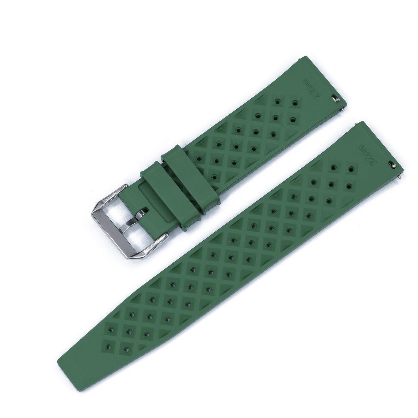 Bracelet Tropic Universel en Caoutchouc FKM Vert Braxen