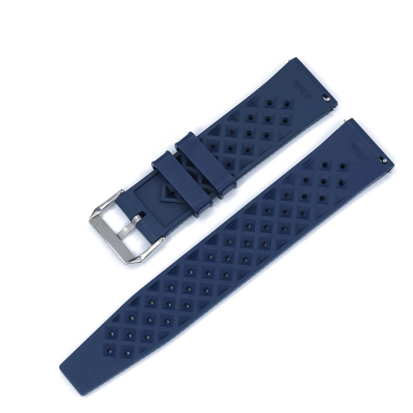 Bracelet Tropic Universel en Caoutchouc FKM Bleu Marine Braxen