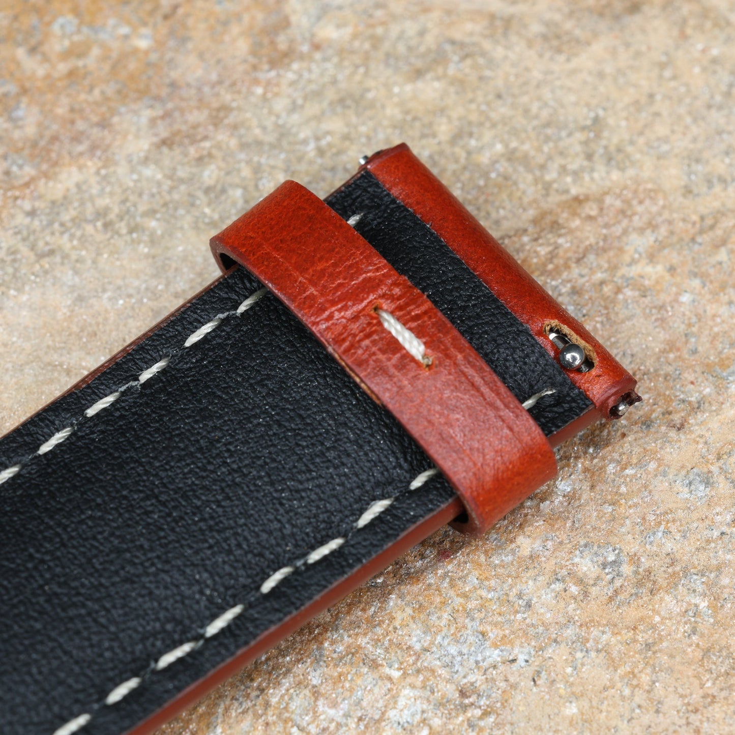 Bracelet Montre Cuir Tradition Rouge Braxen