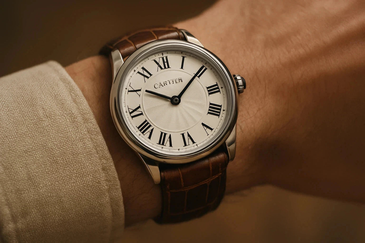 remplacement bracelet cuir montre cartier prix