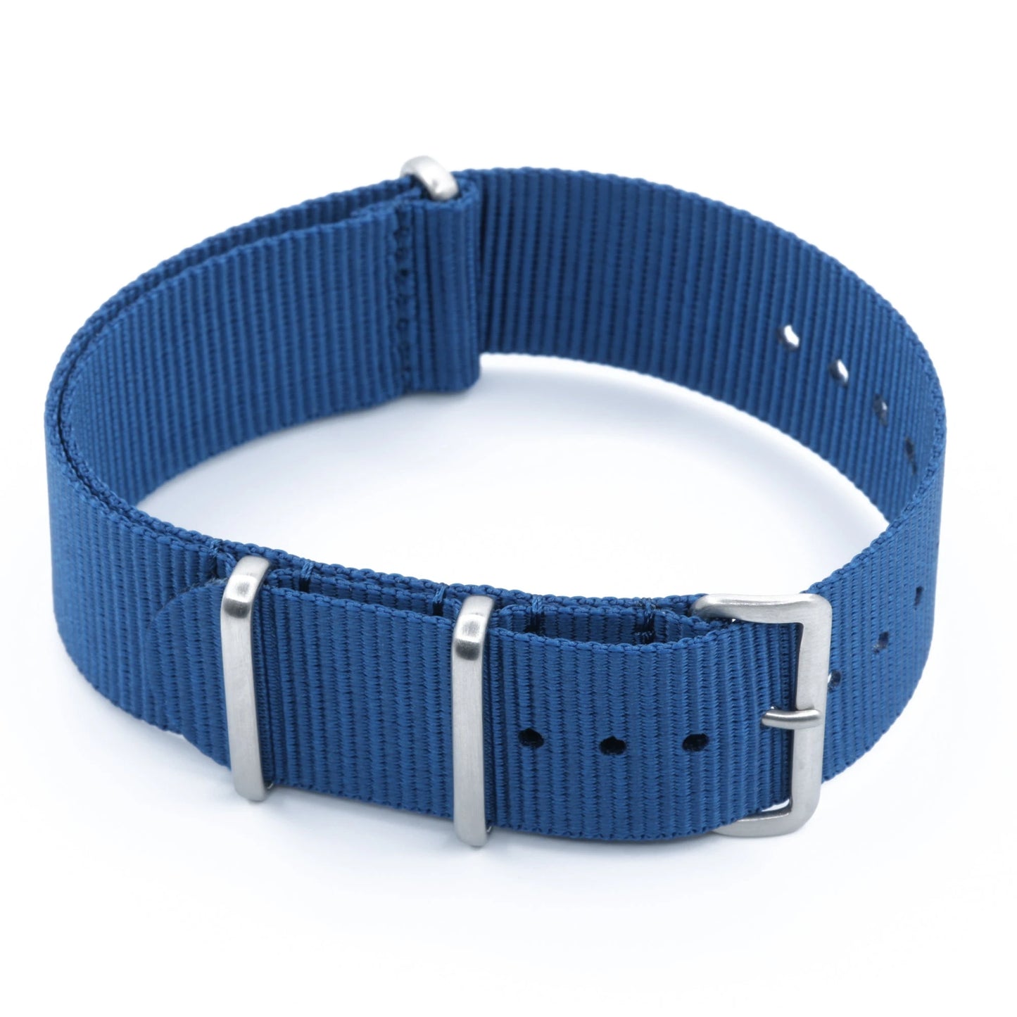 Bracelet nylon NATO Bleu (Boucle Acier) Braxen