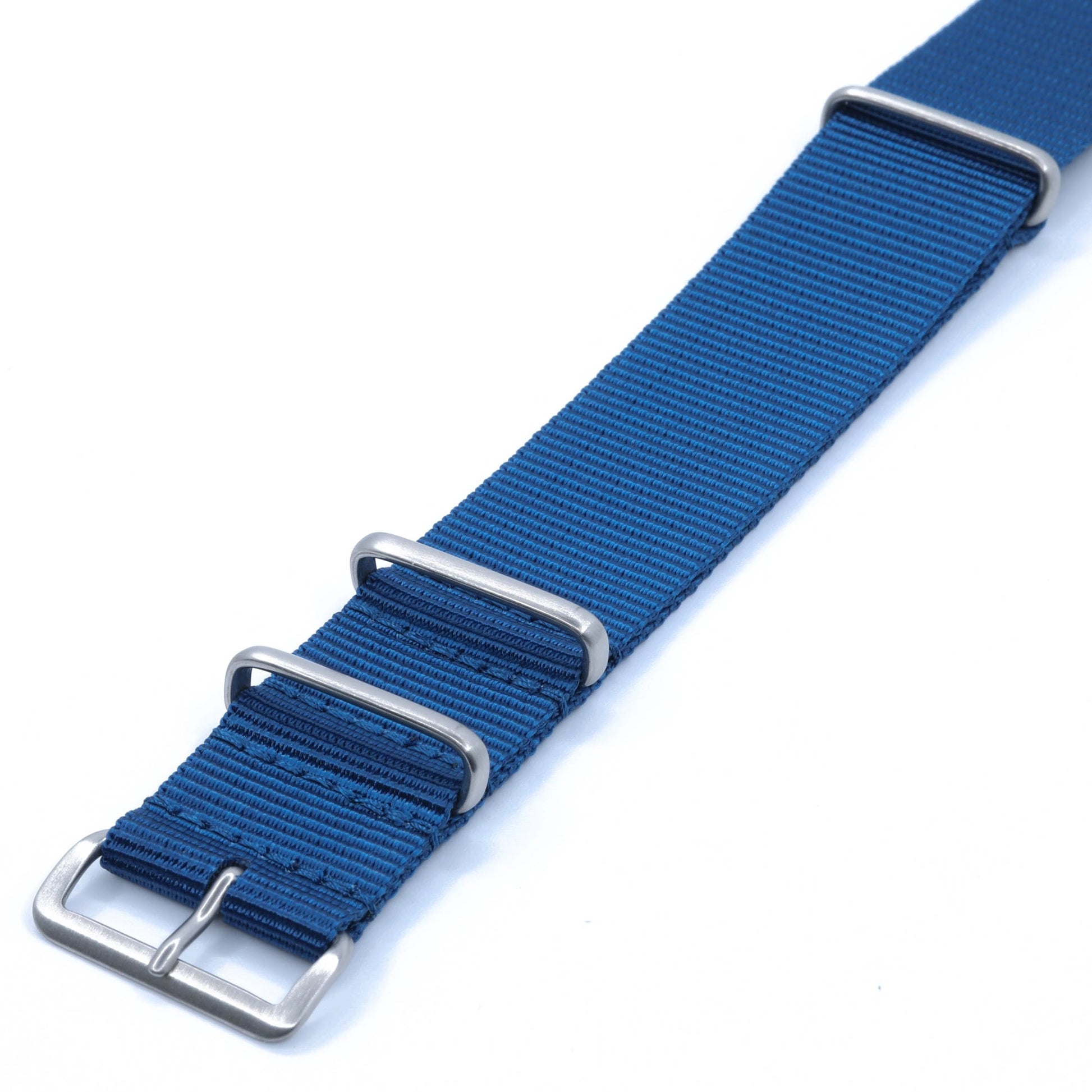 Bracelet nylon NATO Bleu (Boucle Acier) Braxen