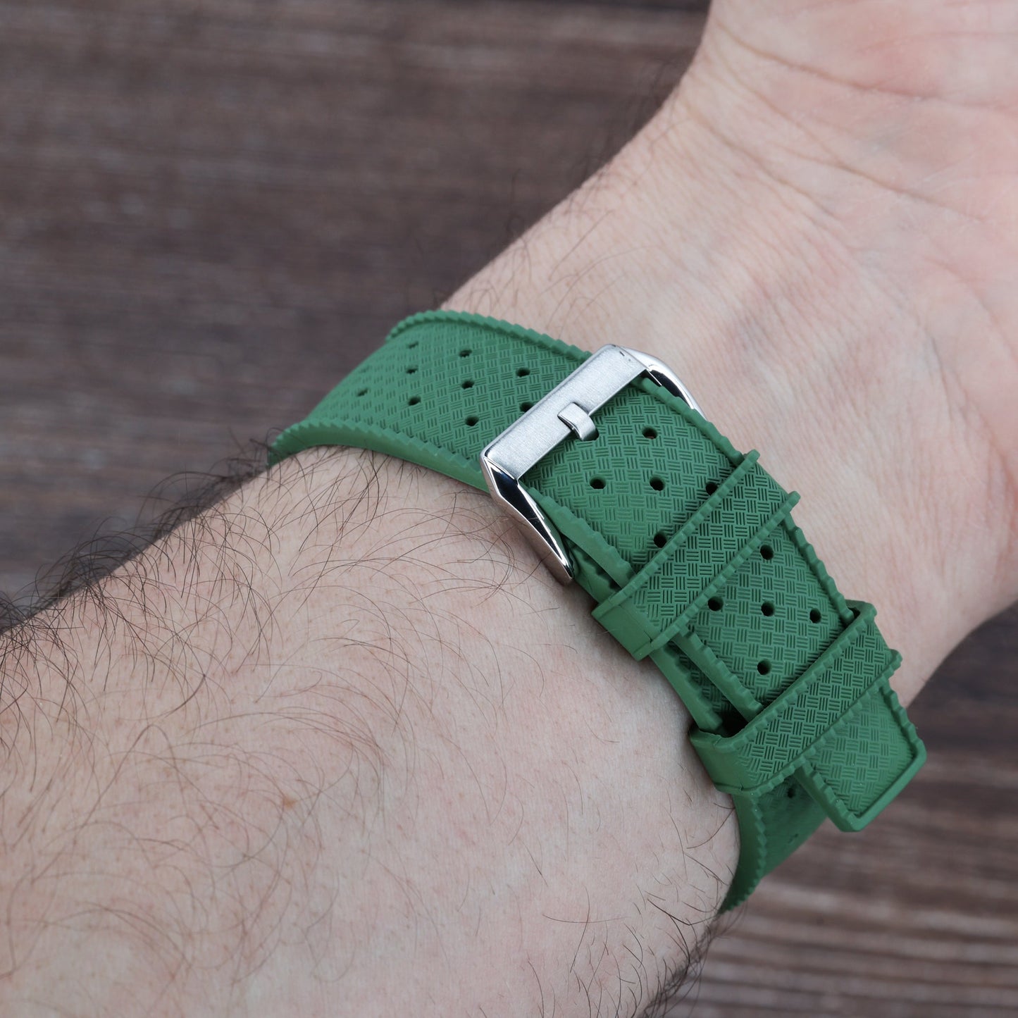 Bracelet Tropic Universel en Caoutchouc FKM Vert Braxen