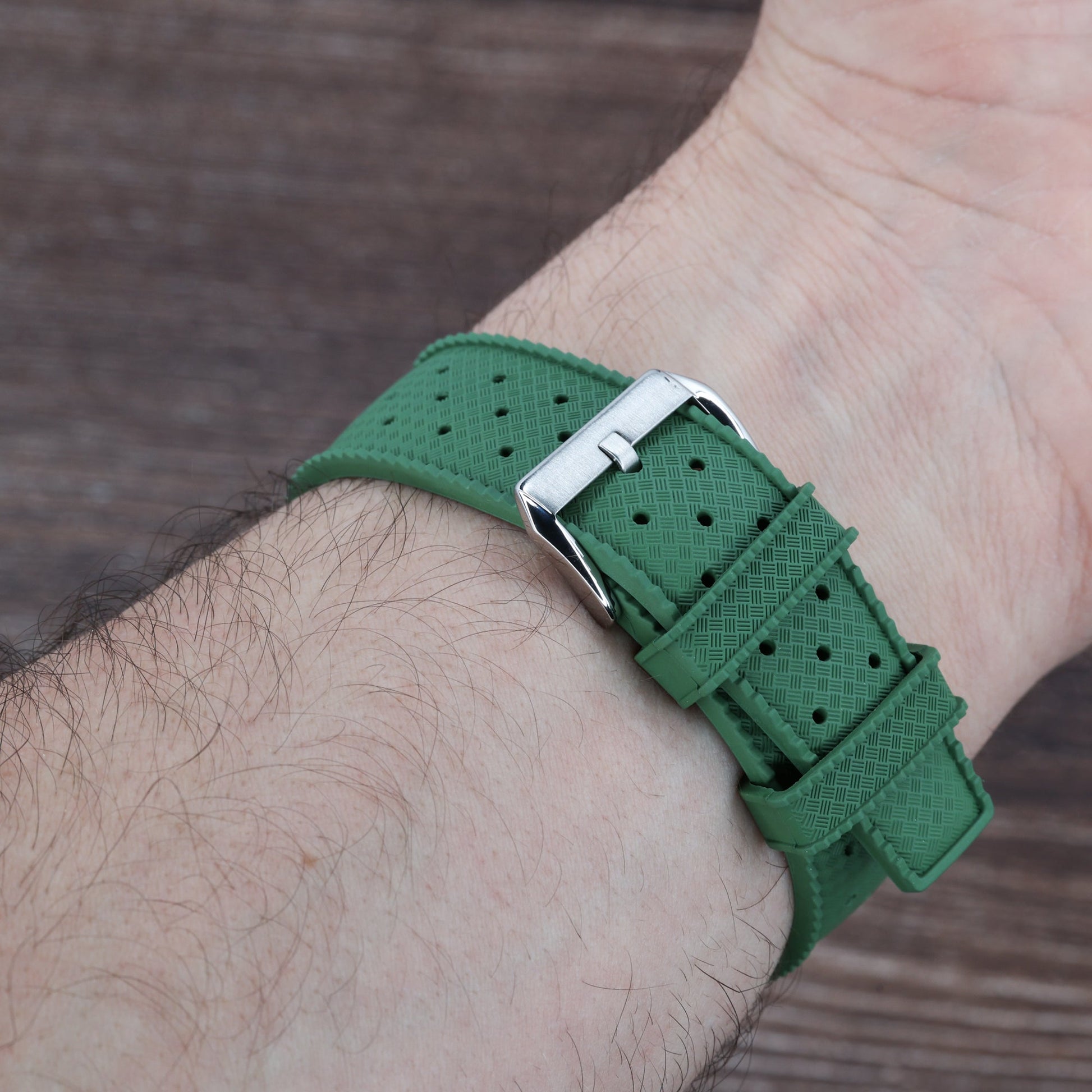 Bracelet Tropic Universel en Caoutchouc FKM Vert Braxen