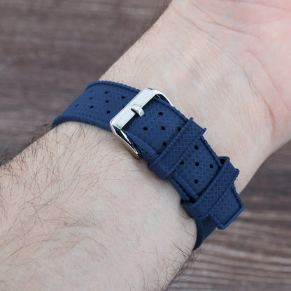 Bracelet Tropic Universel en Caoutchouc FKM Bleu Marine Braxen