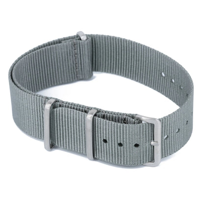 Bracelet nylon NATO Gris (Boucle Acier) Braxen