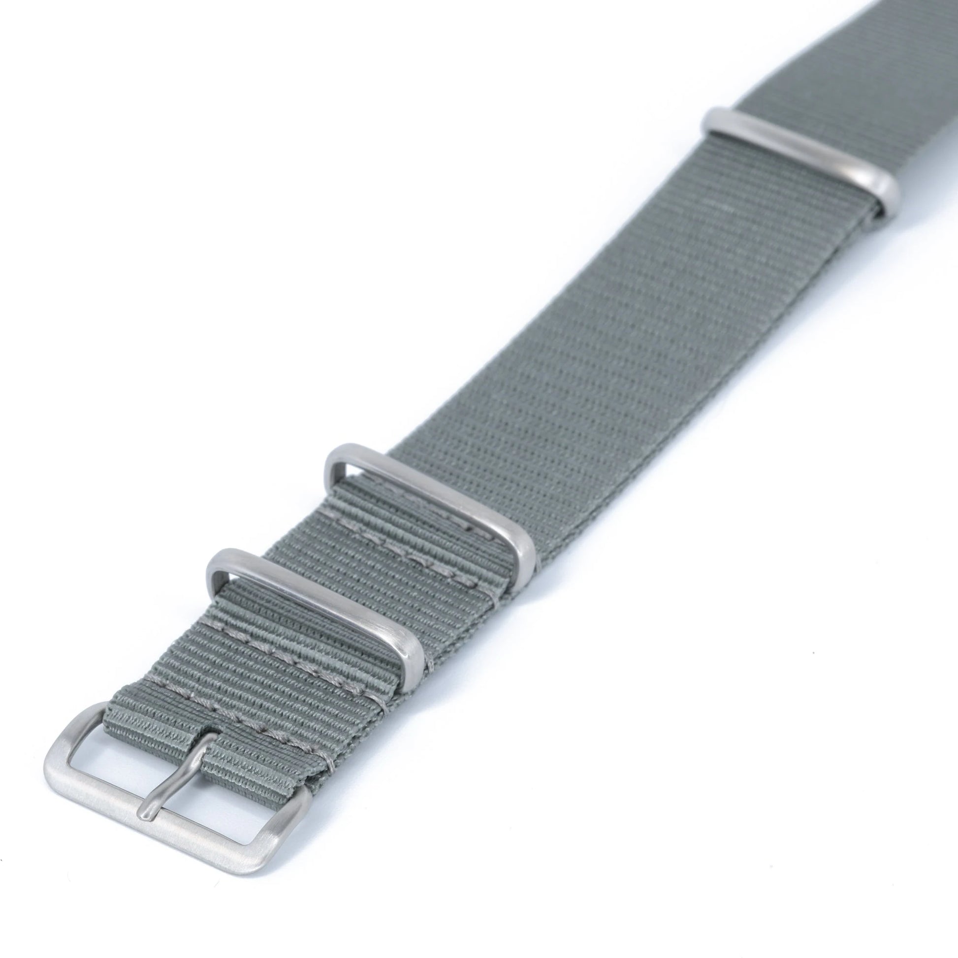 Bracelet nylon NATO Gris (Boucle Acier) Braxen