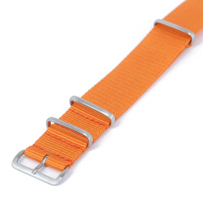 Bracelet nylon NATO Orange (Boucle Acier) Braxen