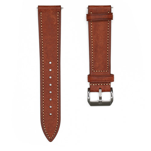 Bracelet Montre Cuir Vintage Pueblo Italien Marron