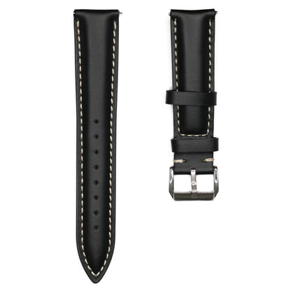 Bracelet Montre Cuir Tradition Noir