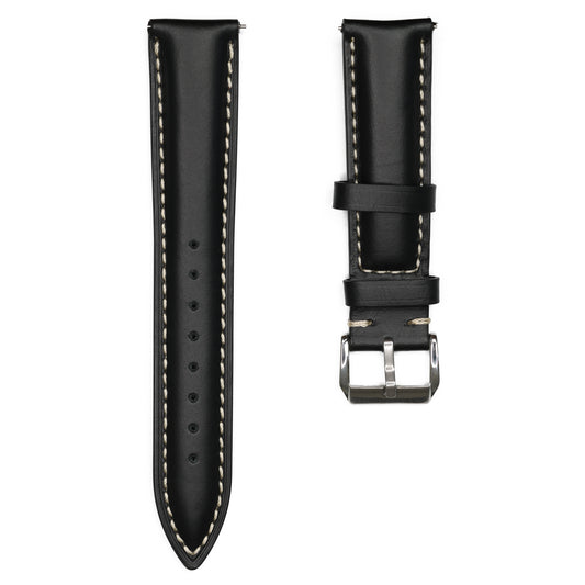 Bracelet Montre Cuir Tradition Noir