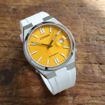 Bracelet Rubber Blanc FKM pour Citizen Tsuyosa