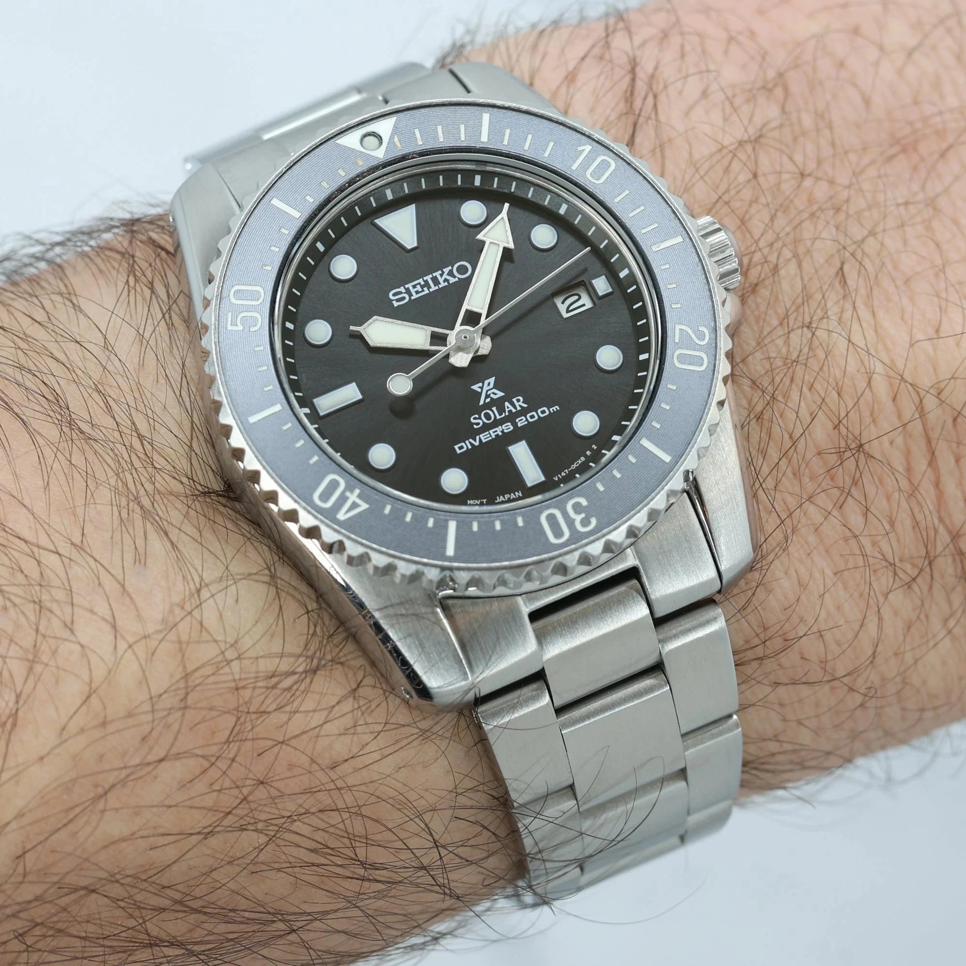 Bracelet Oyster pour Seiko SNE Solar 38,5mm Braxen