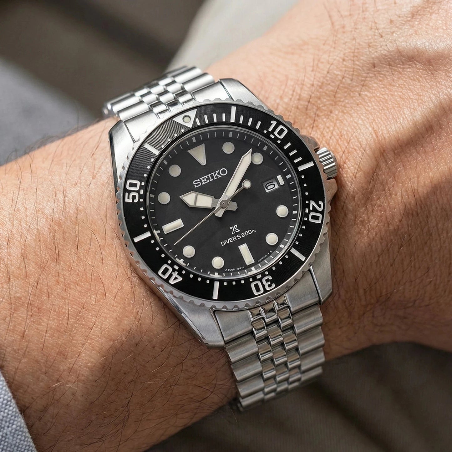 Bracelet Oyster pour Seiko SNE Solar 41mm Braxen