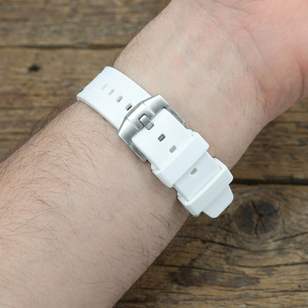 Bracelet Rubber Blanc FKM pour Citizen Tsuyosa