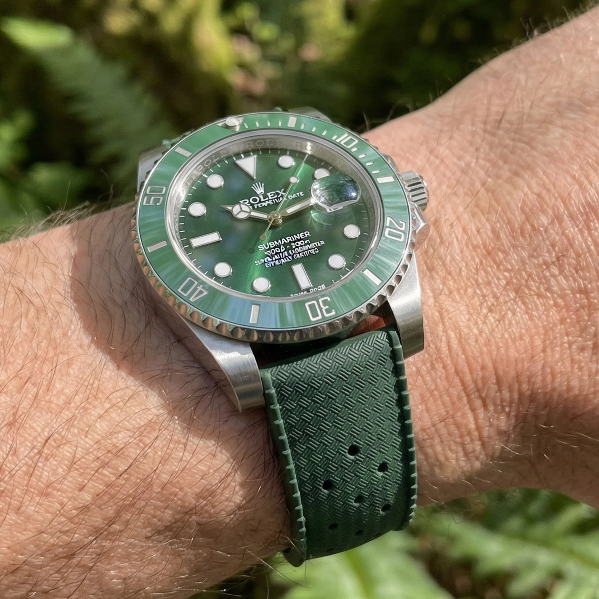 Bracelet Tropic Universel en Caoutchouc FKM Vert Braxen